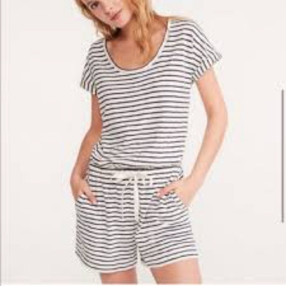 Lou & Grey for Loft Medium Striped Romper